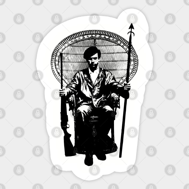 Huey Newton Sticker by UrbanLifeApparel